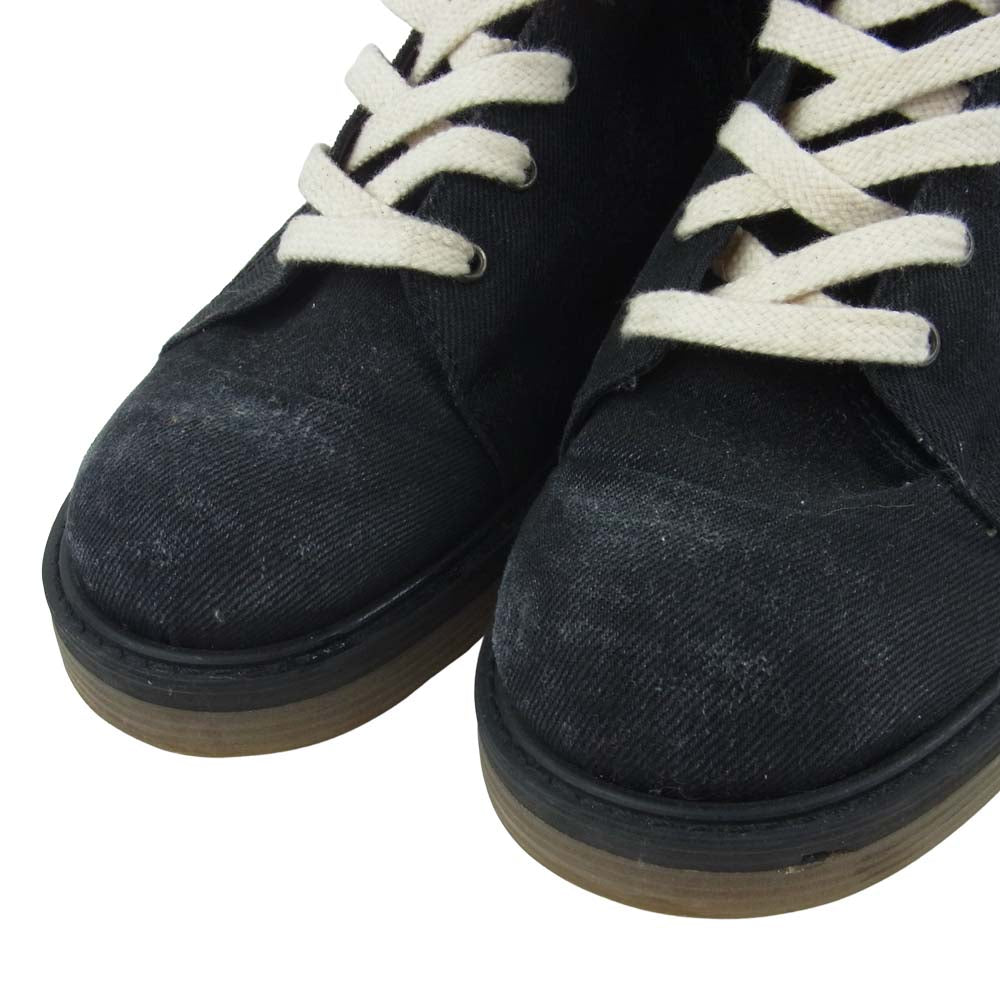 glamb グラム GB0318-AC01 Slinky denim boots スリンキー デニム ブーツ 日本製 ブラック系 2【中古】