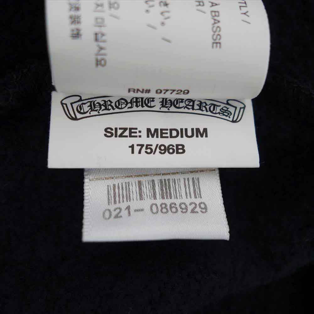 CHROME HEARTS クロムハーツ（原本無） ホースシュー フローラル クロス プリント ダガー ジップ パーカー M【中古】