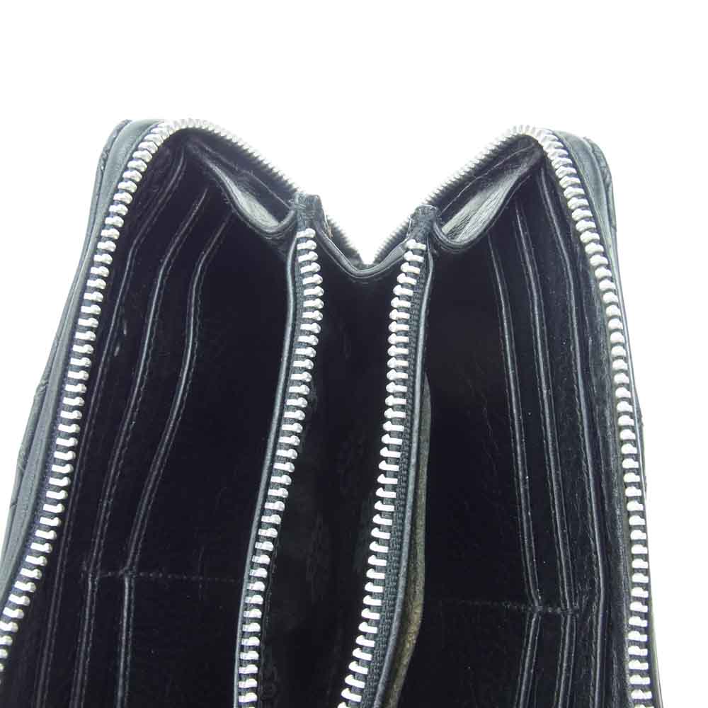 CHROME HEARTS クロムハーツ（原本有） REC F ZIP キルティング セメタリー クロス ウォレット【美品】【中古】