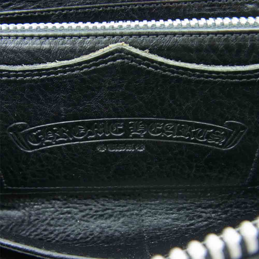 CHROME HEARTS クロムハーツ（原本有） REC F ZIP キルティング セメタリー クロス ウォレット【美品】【中古】