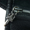 CHROME HEARTS クロムハーツ（原本無） セメタリークロス パッチ ガンスリンガー タガーZIP レザー メール バッグ ブラック系【中古】