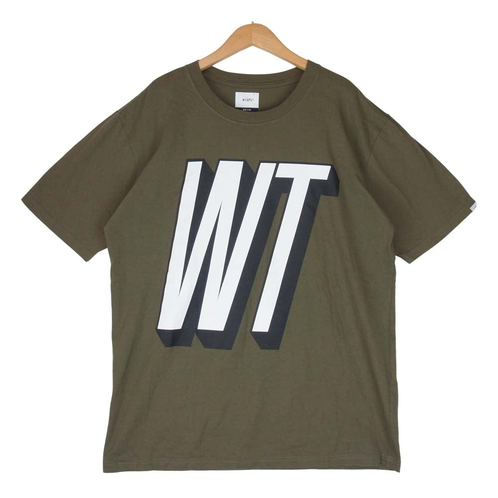 WTAPS ダブルタップス 20SS 201PCDT-ST08S TIMES TEE カーキ系 3【中古】