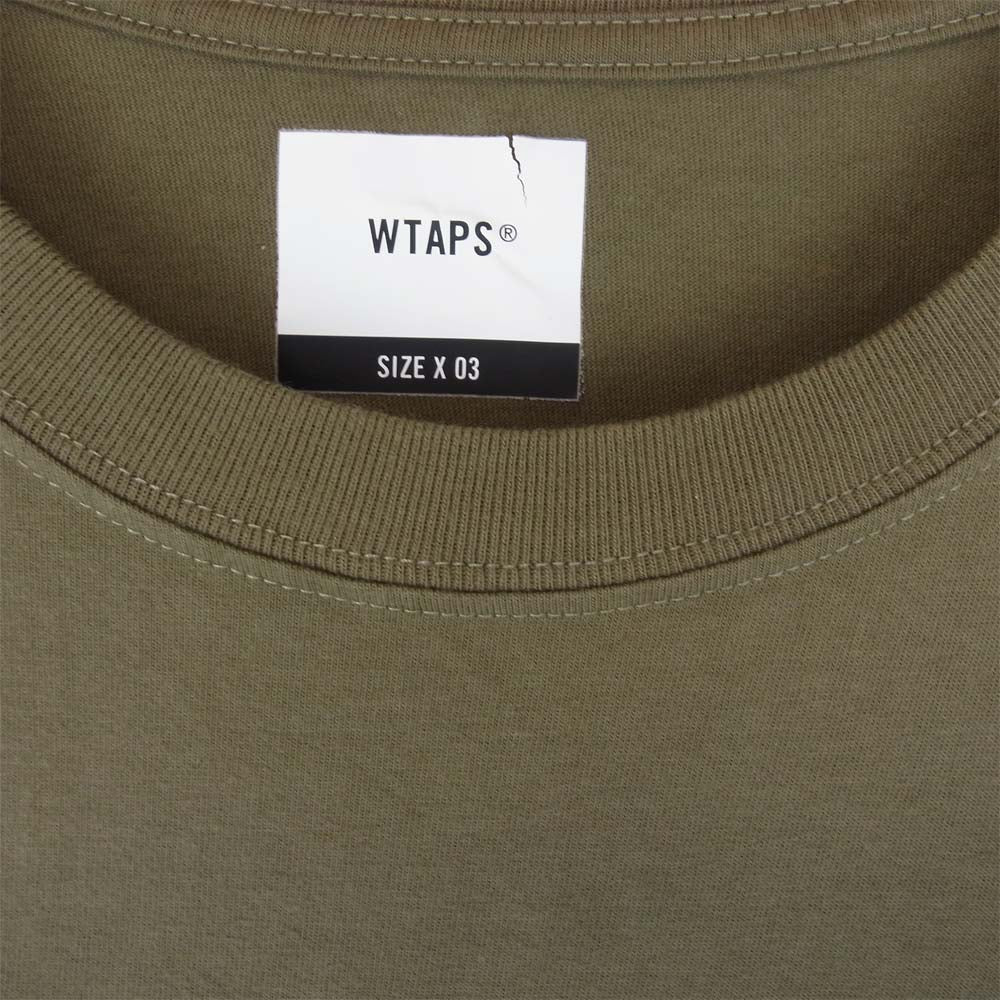 WTAPS ダブルタップス 20SS 201PCDT-ST08S TIMES TEE カーキ系 3【中古】
