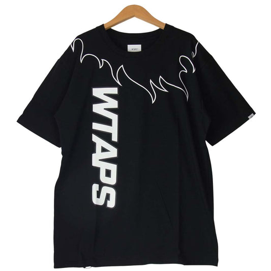 WTAPS ダブルタップス 20SS 201PCDT-ST10S FLAMES TEE ブラック系 L【極上美品】【中古】