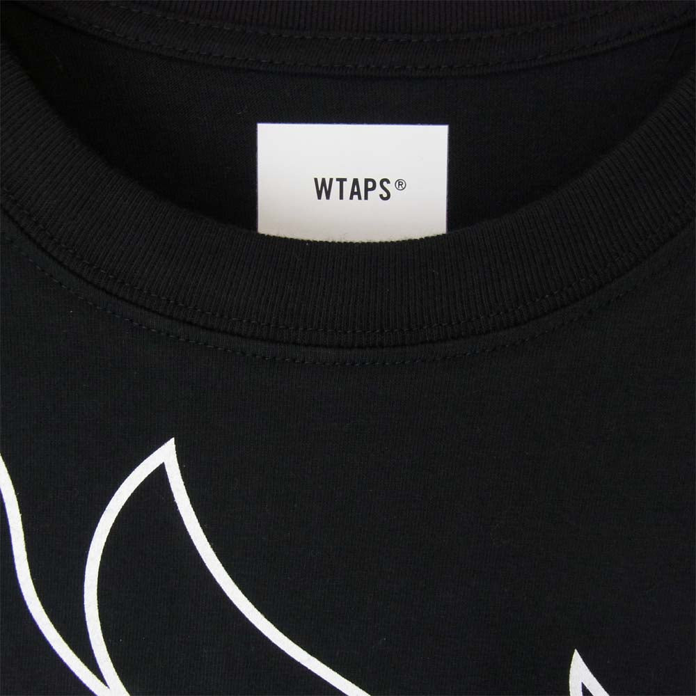 WTAPS ダブルタップス 20SS 201PCDT-ST10S FLAMES TEE ブラック系 L【極上美品】【中古】