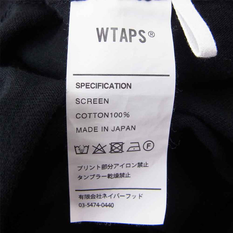 WTAPS ダブルタップス 19AW 192PCDT-ST04 40PCT UPARMORED SS TEE ブラック系 3【中古】