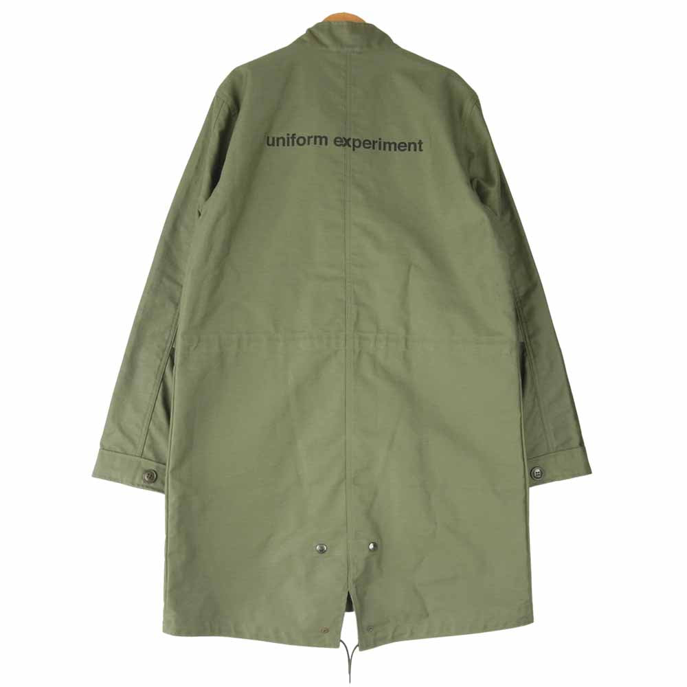 uniform experiment ユニフォームエクスペリメント 17AW UE-178016 UEN MILITARY STAND COLLAR COATミリタリー スタンドカラー コート カーキ系 3【美品】【中古】
