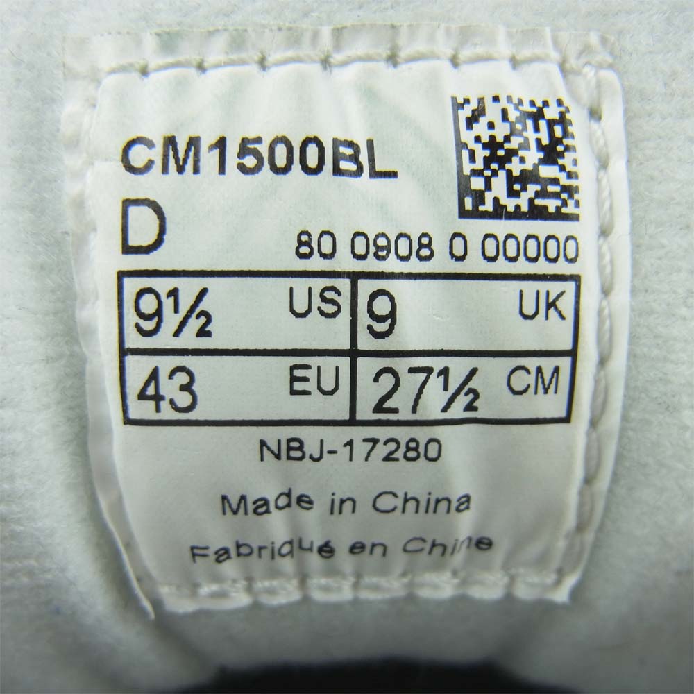 JUNYA WATANABE COMME des GARCONS MAN ジュンヤワタナベコムデギャルソンマン CM1500BL eye New Balance ニューバランス スニーカー ブルー系 27.5cm【中古】