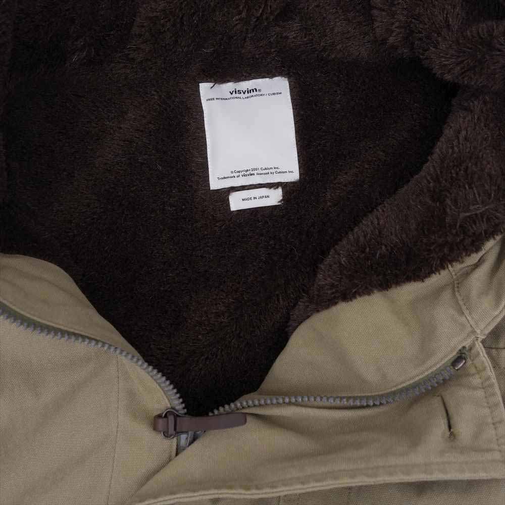 VISVIM ビズビム 17AW 0117205013008 ADMIRAL PARKA アルパカ混 ウール 裏ボア モッズ コート  カーキ系 2【美品】【中古】