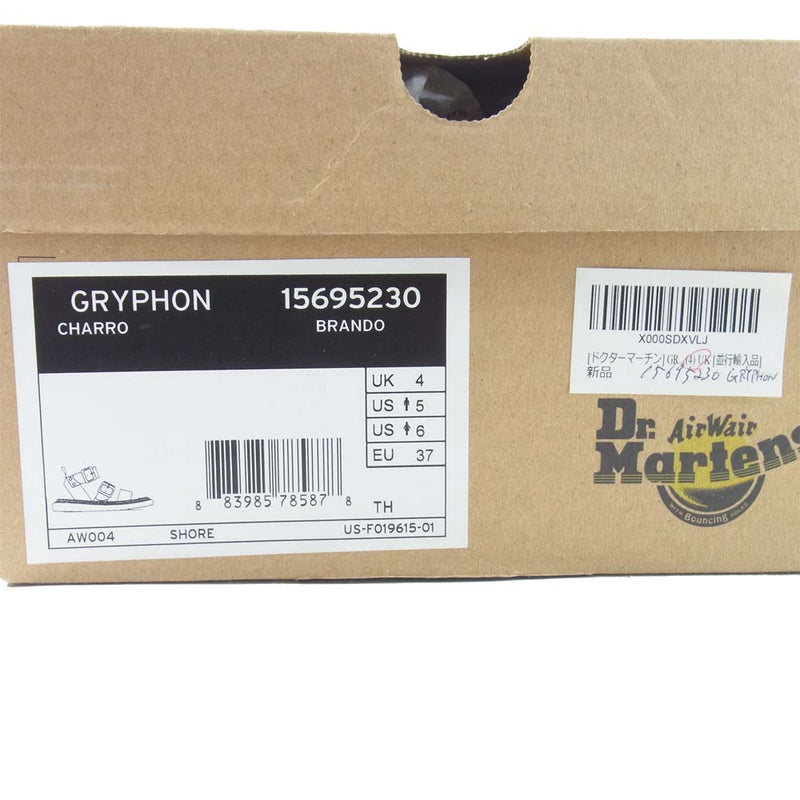 Dr.Martens ドクターマーチン GRYPHON グリフォン ストラップ サンダル ブラウン系 UK4【新古品】【未使用】【中古】