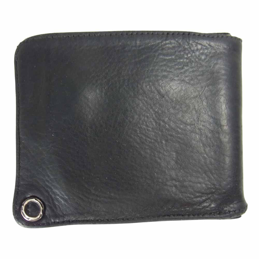 CHROME HEARTS クロムハーツ（原本有） 1 SNAP ワンスナップ クロスボール ボタン ウォレット ブラック系【中古】
