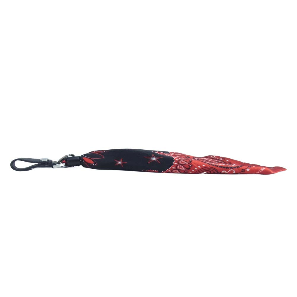 アミリ BANDANA KEYCHAIN バンダナ キーチェーン シルク USA製 レッド