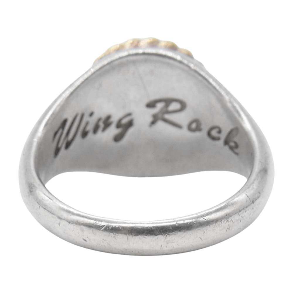 WING ROCK ウィングロック　シルバーリング 指輪　ビンテージ WINGROCK ウィングロック K18 インディアン カレッジリング 指輪