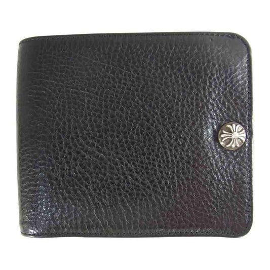 CHROME HEARTS クロムハーツ（原本無） 1SNAP クロスボールボタン ワンスナップ ウォレット ブラック系【中古】