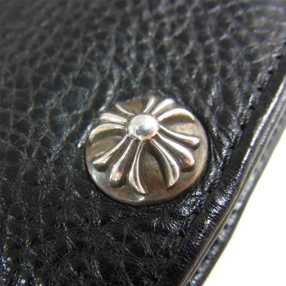 CHROME HEARTS クロムハーツ（原本無） 1SNAP クロスボールボタン ワンスナップ ウォレット ブラック系【中古】