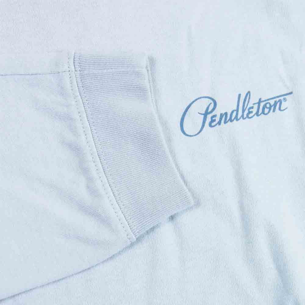 PENDLETON ペンドルトン Sleeve Print Long Sleeve Tee 袖 プリント 長袖 Tシャツ IceGray M【美品】【中古】