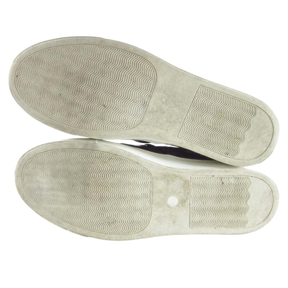 wjk ダブルジェイケイ 8037bt24e crocodile embossing zip slip on スリッポン ブラウン系 42【中古】