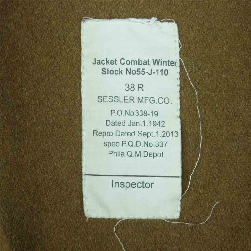 セスラー Jacket Combat Winter Stock No55-J-110 タンカース ジャケット 中国製 カーキ系 38R【中古】