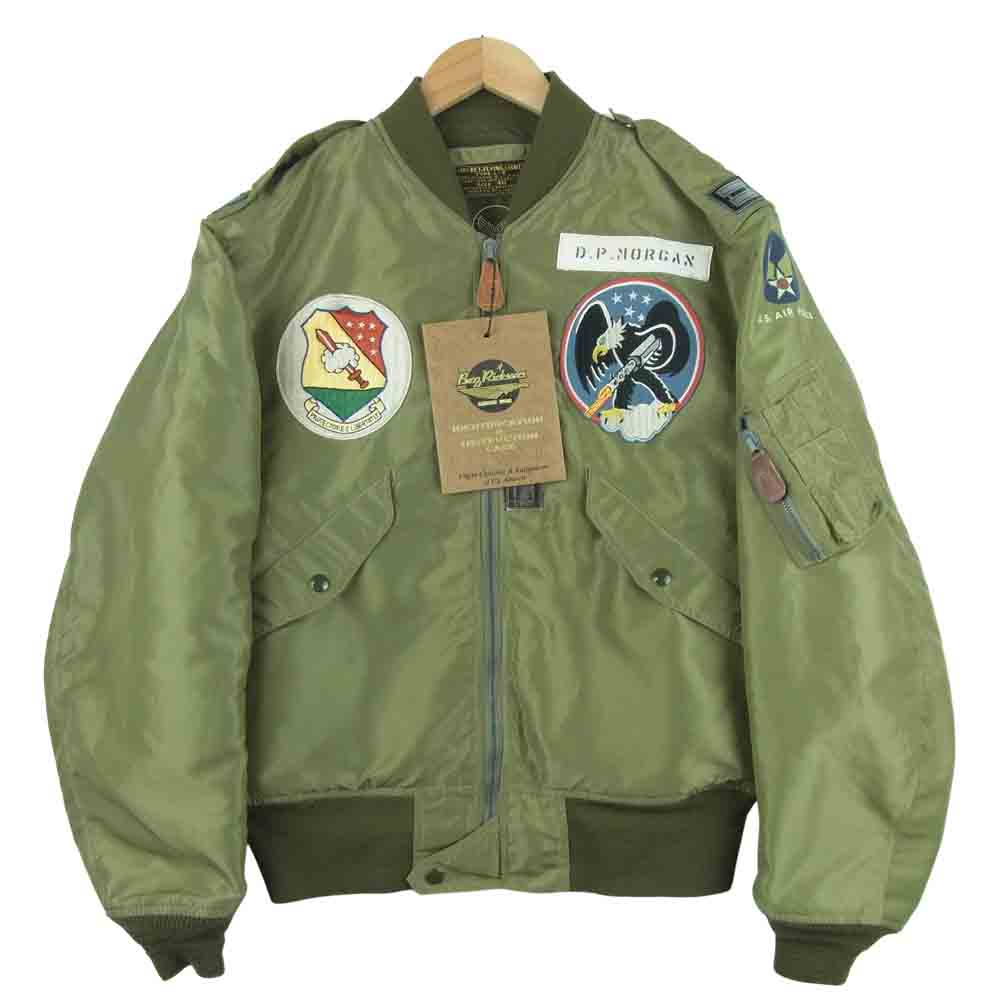Buzz Rickson's バズリクソンズ BR12625 Type L-2 AMERICAN PAD&TEXTILE フライト ジャケット カーキ系 40【中古】