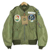 Buzz Rickson's バズリクソンズ BR12625 Type L-2 AMERICAN PAD&TEXTILE フライト ジャケット カーキ系 40【中古】
