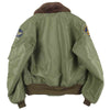Buzz Rickson's バズリクソンズ BR11309 Type B-15 襟ボア ワッペン フライト ジャケット カーキ系 40【中古】