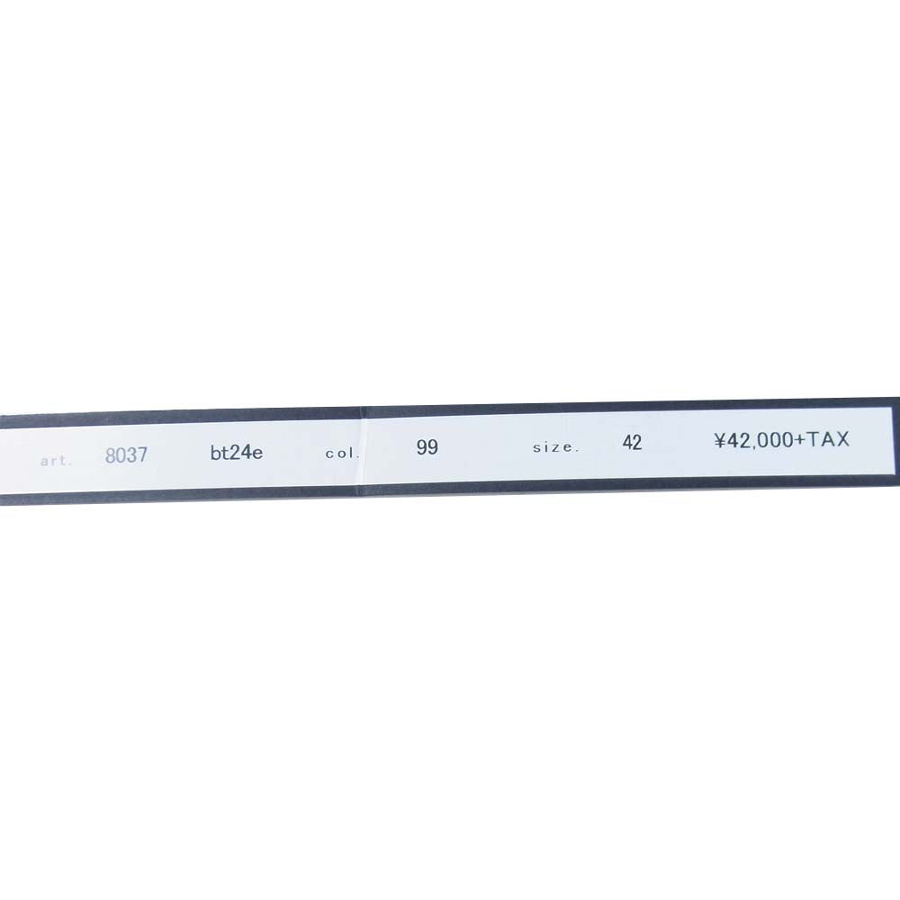 wjk ダブルジェイケイ 型押し レザー サイド ジップ シューズ スリッポン ブラック系 42【美品】【中古】