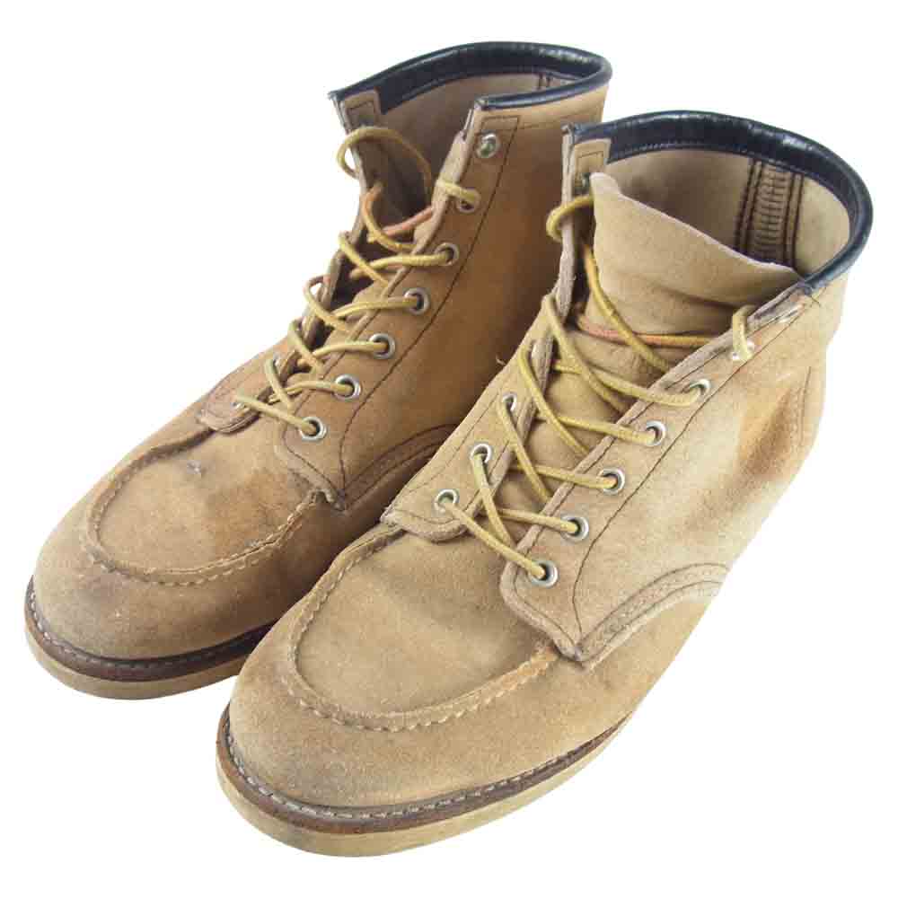 RED WING レッドウィング 8173 CLASSIC MOC TOE 刺繍羽タグ クラシック モックトゥ ブーツ ベージュ系 10E【中古】