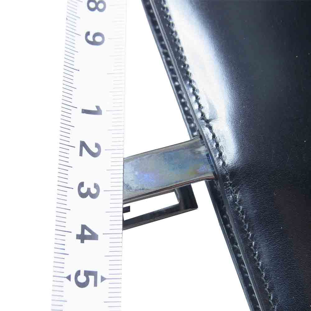 GUCCI グッチ システム手帳 レザー 手帳カバー イタリア製 レザーカバー ブラック系【美品】【中古】