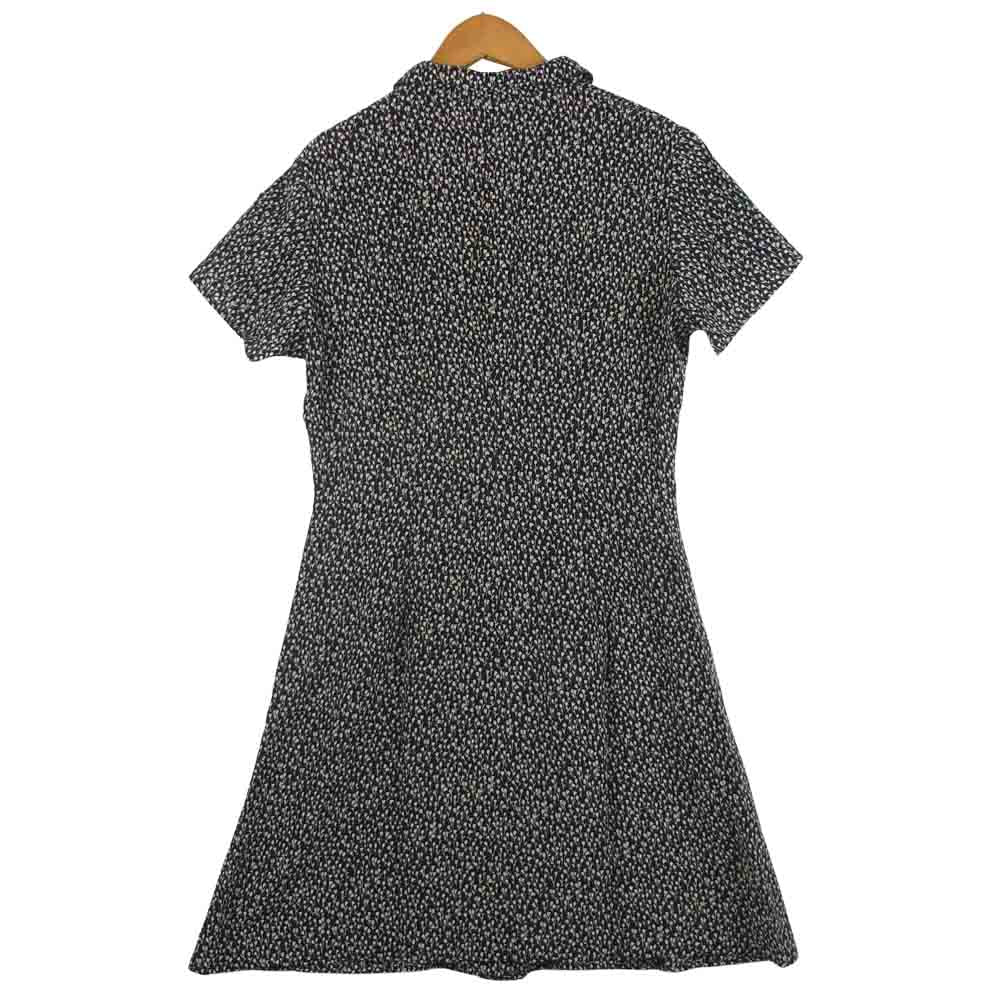 MAX MARA マックスマーラ WEEKEND LINE ウィークエンドライン シャツ ワンピース シルク100％ ブラック系 ベージュ系 38【中古】