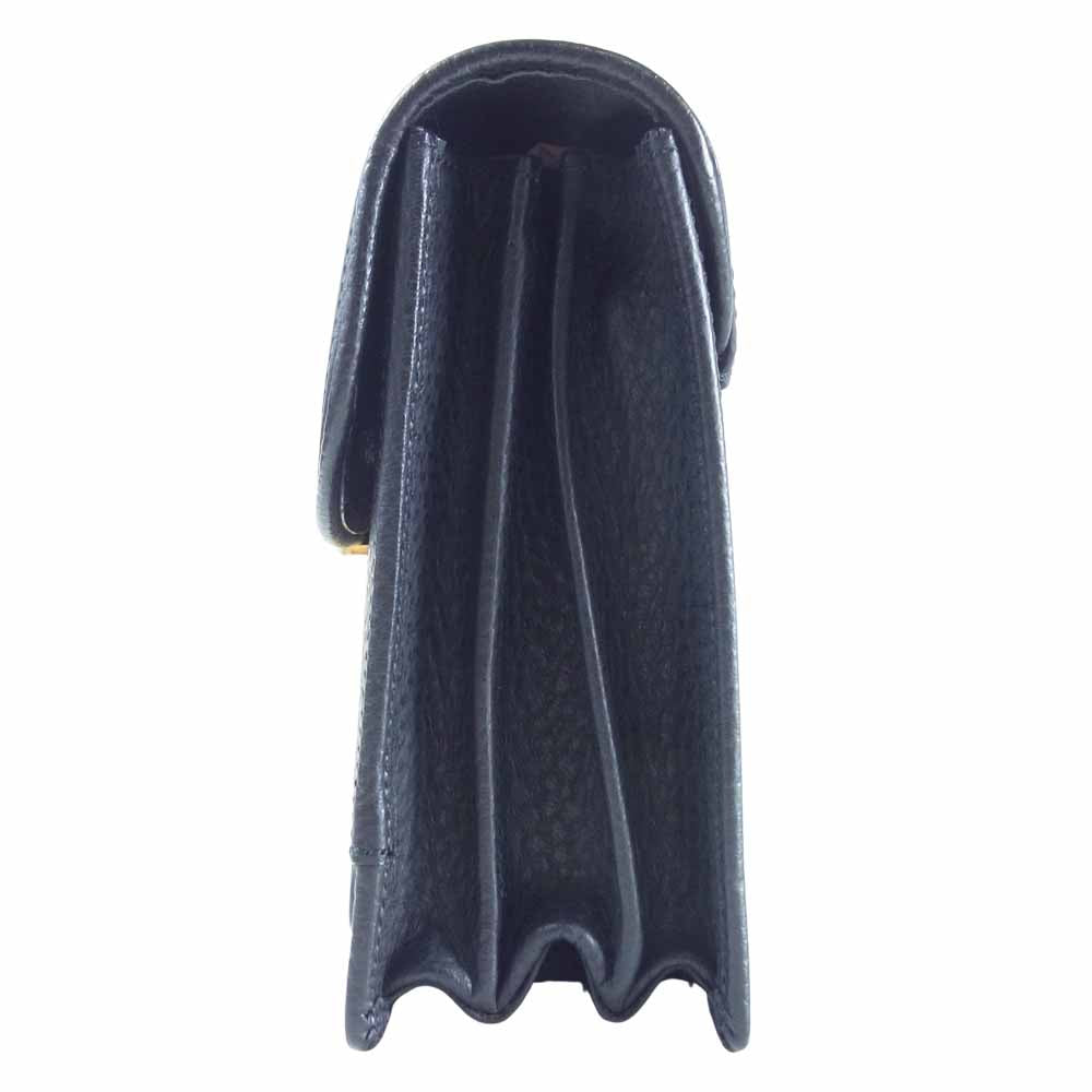 銀座タニザワ レザー セカンドバッグ セカンド バッグ クラッチ 6539 ブラック系【美品】【中古】