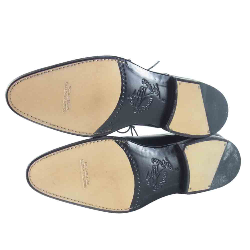JALAN SRIWIJAYA ジャランスリウァヤ 98654 キャップトゥ ストレートチップ ビジネスシューズ カーフレザー BlackCalf 5【美品】【中古】