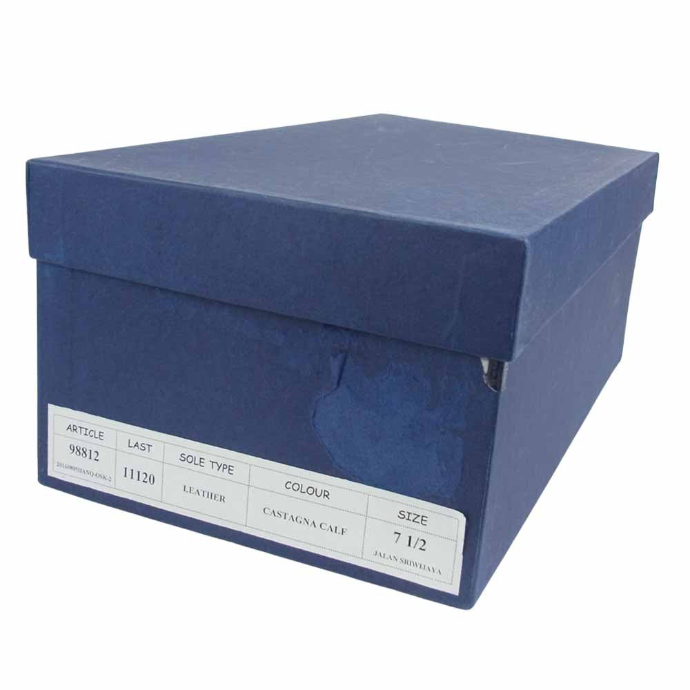 JALAN SRIWIJAYA ジャランスリウァヤ 98812 プレーントゥ シューズ レザーソール カーフレザー ブラウン系 7.5【美品】【中古】