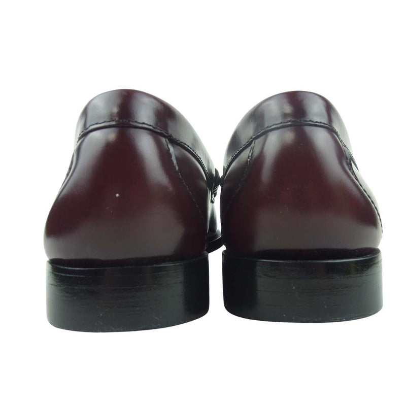 ジーエイチバス BA11010 WEEJUNS ウィージャンズ コイン レザー ローファー WINE LTHR UK7【極上美品】【中古】