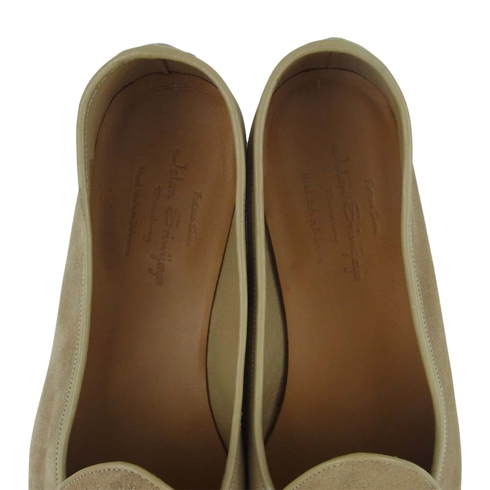 JALAN SRIWIJAYA ジャランスリウァヤ 98908 スエード タッセル ローファー スリッポン ライトブラウン系 8【美品】【中古】