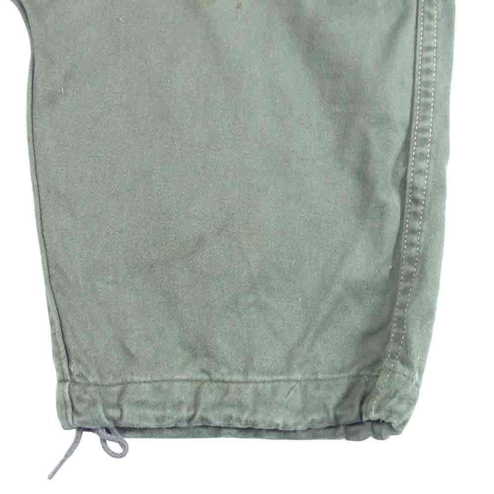 フランス軍 ヴィンテージ M-64 ミリタリー カーゴ パンツ 258 カーキ系 表記無し【中古】