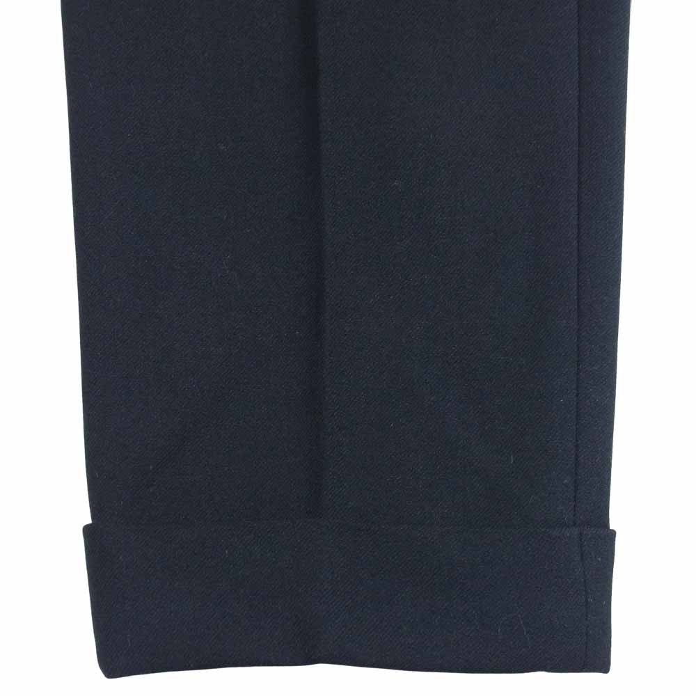 ウノピゥウノウグァーレトレ MRP249 裏地ペイズリー柄 スラックスパンツ トラウザーズ パンツ ブラック系 M【中古】