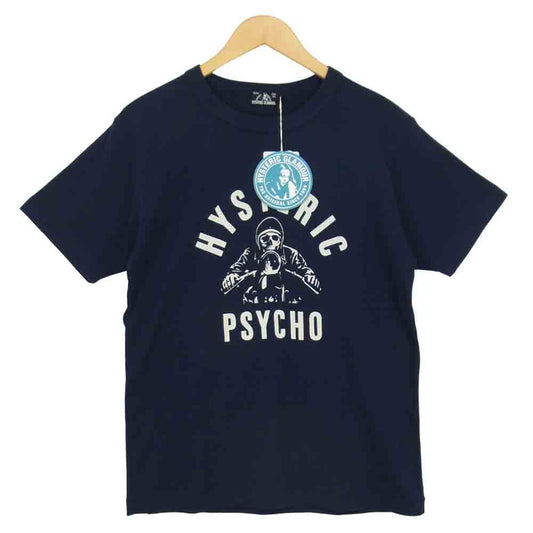 HYSTERIC GLAMOUR ヒステリックグラマー 21SS 02211CT25 HG ROCKERS プリント Tシャツ ネイビー系 L【新古品】【未使用】【中古】