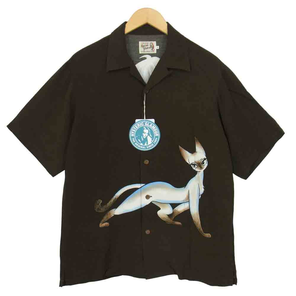 HYSTERIC GLAMOUR ヒステリックグラマー 21SS 02211AH15 手塚治虫 シャミー1000 ＆ 理知的型 アロハ シャツ ブラウン系 M【新古品】【未使用】【中古】