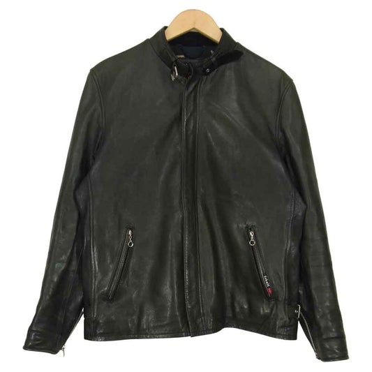 schott ショット 3191050 C.R.J HAWAIIAN LINING クラシック レーサー ジャケット シープスキン ライダース ブラック系 M【中古】