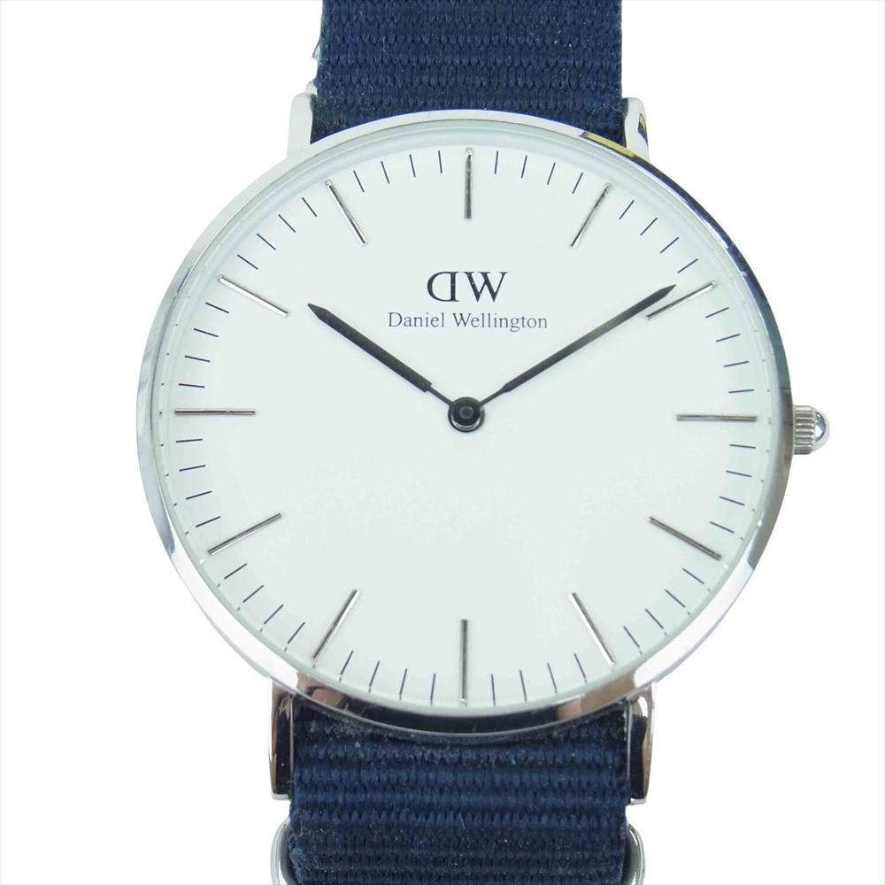 ダニエルウェリントン  DW00100280 Classic Bayswater 36m クオーツ 腕時計 ネイビー系 シルバー系【中古】