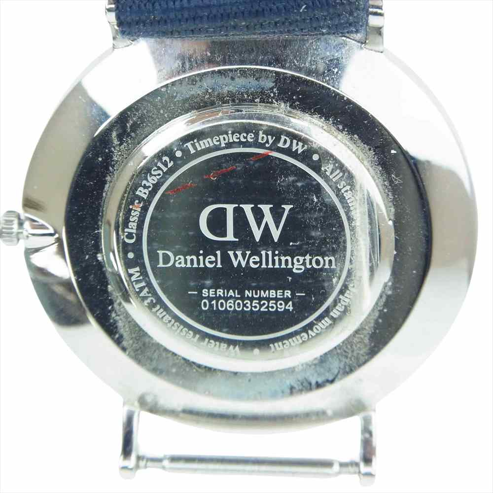 ダニエルウェリントン  DW00100280 Classic Bayswater 36m クオーツ 腕時計 ネイビー系 シルバー系【中古】