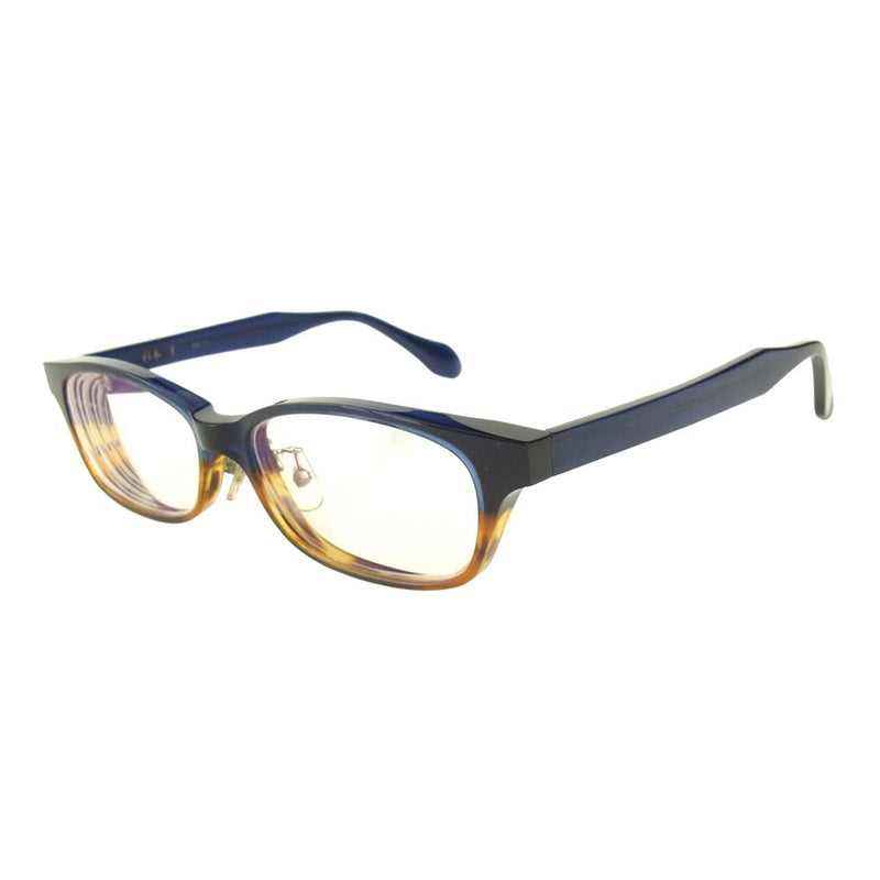 杉本 圭 KS-71 日本製 8mm アセテート フレーム 眼鏡 メガネ アイウェア ブルー系 53□16－145【中古】