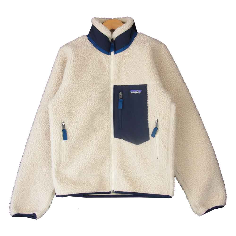 patagonia パタゴニア FA19 23056 Classic Retro-X Jacket クラシック レトロX ジャケット フリース ネイビー系 ベージュ系 XXS【中古】
