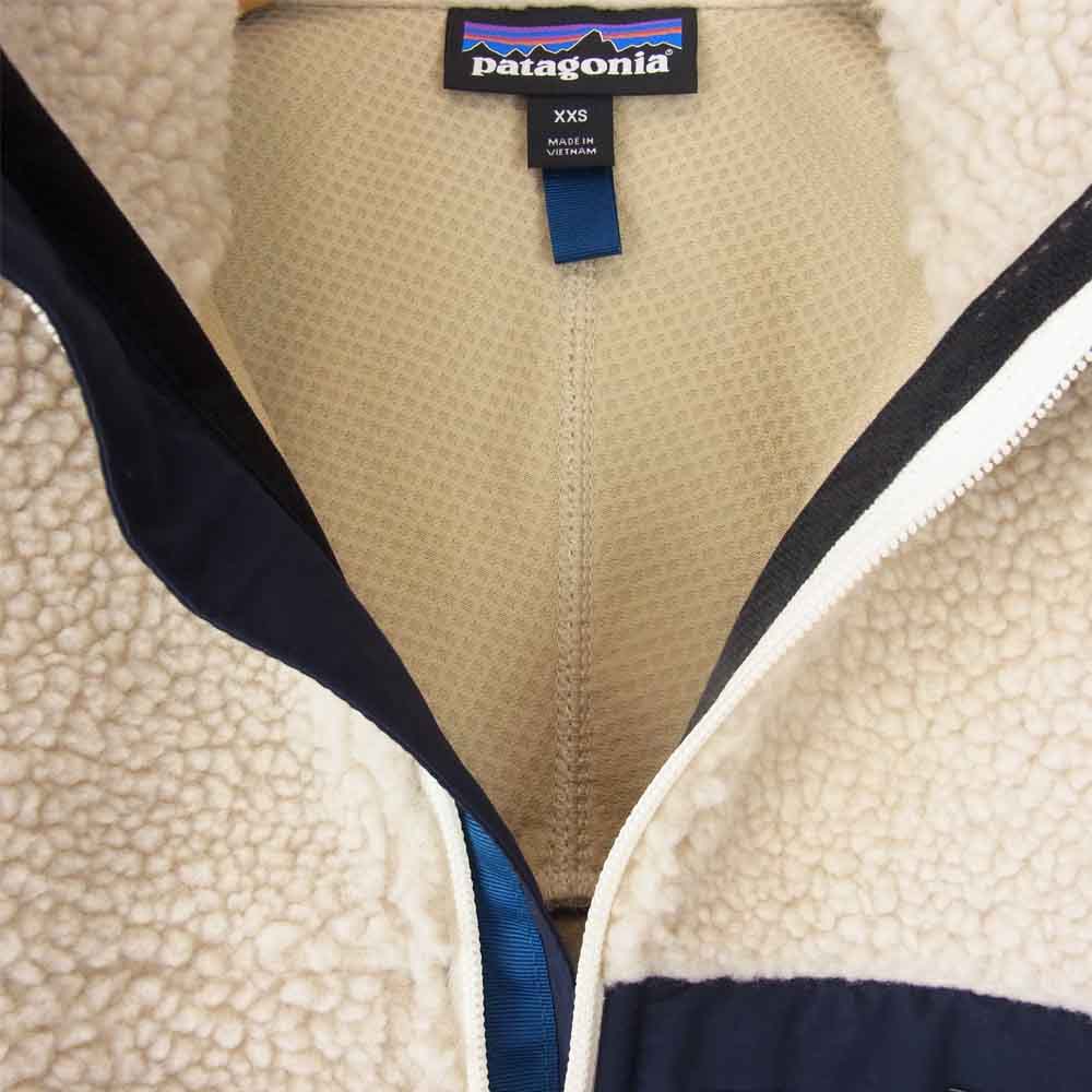 patagonia パタゴニア FA19 23056 Classic Retro-X Jacket クラシック レトロX ジャケット フリース ネイビー系 ベージュ系 XXS【中古】