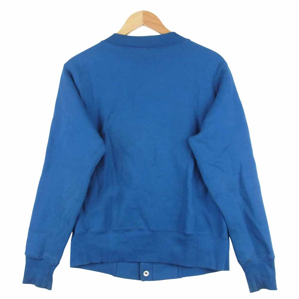 Champion チャンピオン USA製 赤タグ 復刻 リバースウィーブ カーディガン コットン ブルー系 M【中古】