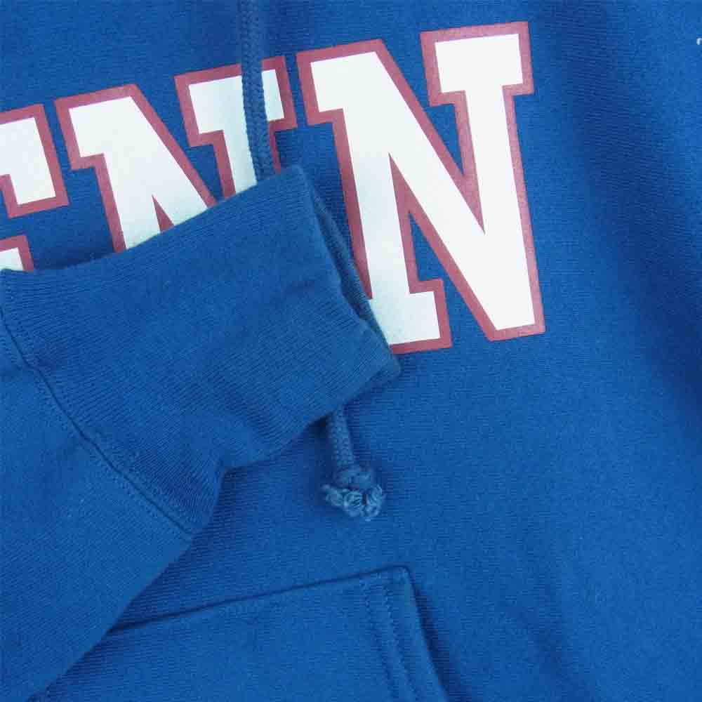 Champion チャンピオン 赤タグ 復刻 PENN ペンシルバニア 大学 リバースウィーブ パーカー USA製 ブルー系 M【中古】