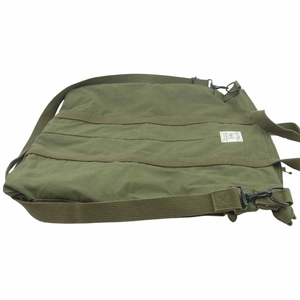 Nigel Cabourn ナイジェルケーボン AIR FORCE BAG HALFTEX エアフォース バッグ ハーフテックス ヘルメット カーキ系【中古】