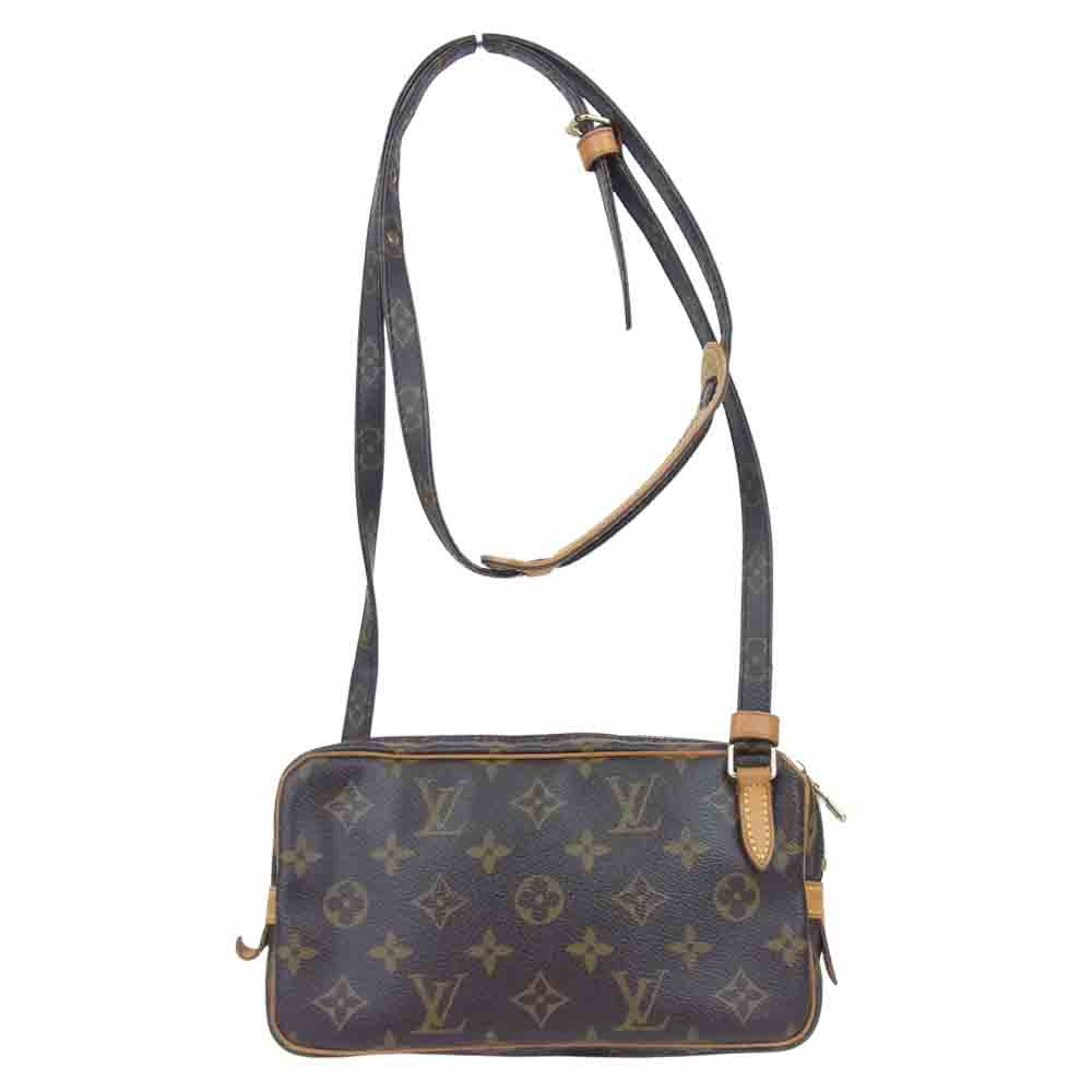 LOUIS VUITTON ルイ・ヴィトン M51828 モノグラム ポシェット マルリー バンドリエール ブラウン系【中古】