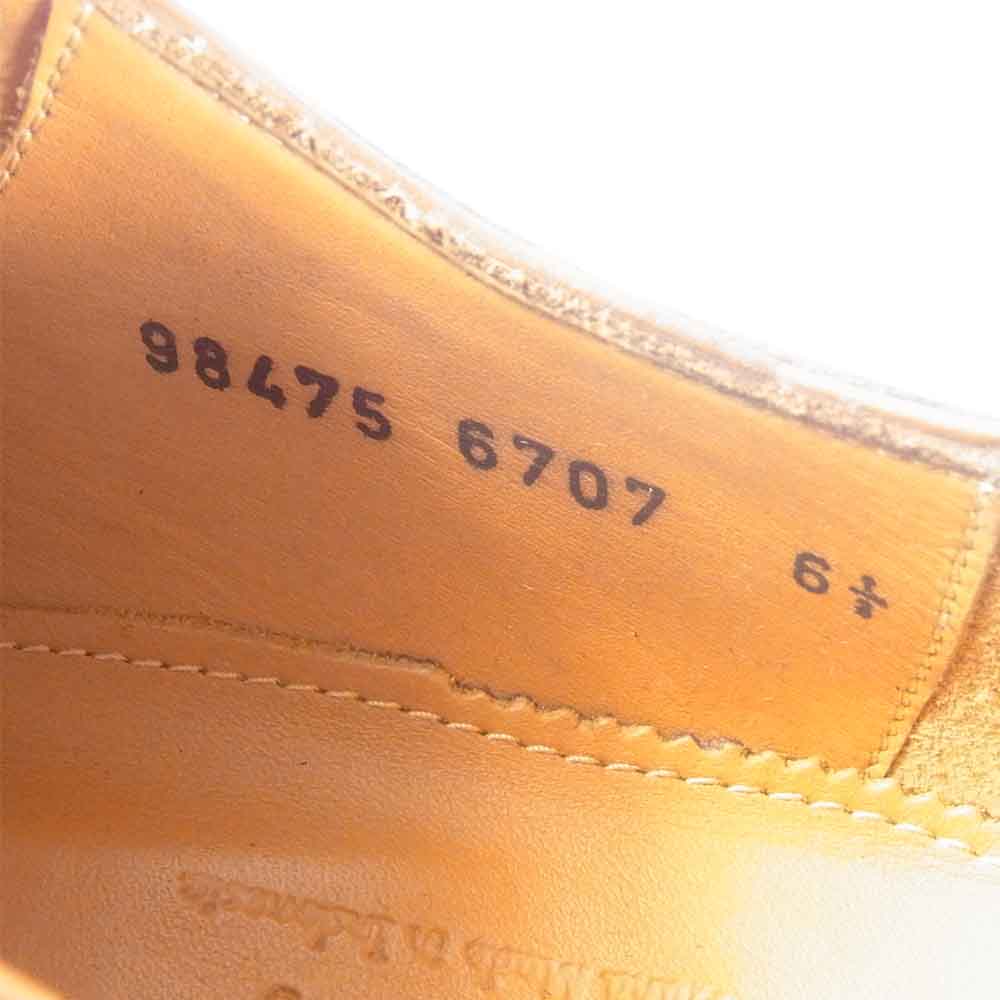 JALAN SRIWIJAYA ジャランスリウァヤ 98475 プレーントゥ ビジネスシューズ レザーソール ブラウン系 6.5【美品】【中古】