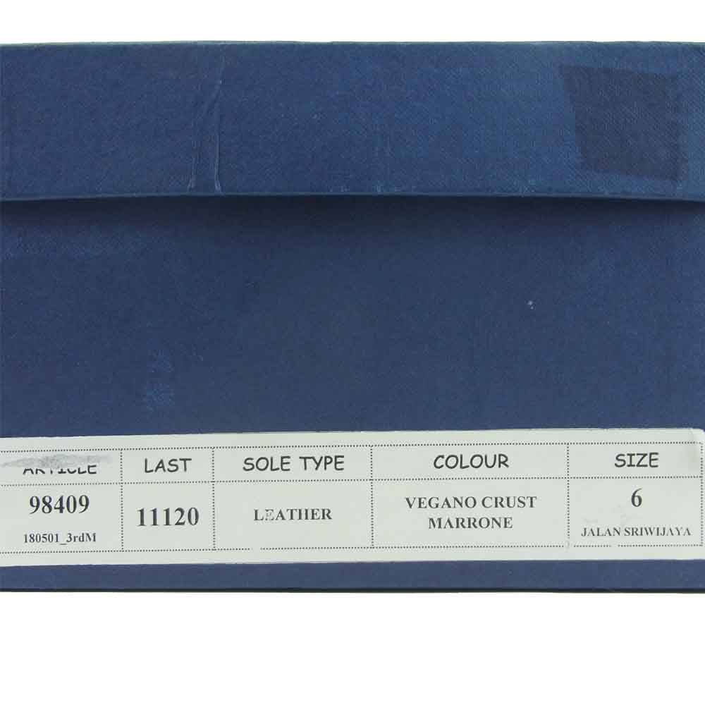 JALAN SRIWIJAYA ジャランスリウァヤ 98409 クォーター ブローグ シューズ レザーソール カーフレザー ブラウン系 UK6【美品】【中古】